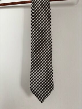 Cerruti Tie Men's Black and White Gingham